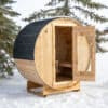 2 Person Cedar Barrel Sauna - 4 Feet Long