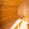 4 Person Cedar Barrel Sauna with Porch – 8 Feet Long