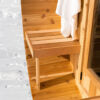 2 Person Cedar Barrel Sauna with Porch – 6 Feet Long