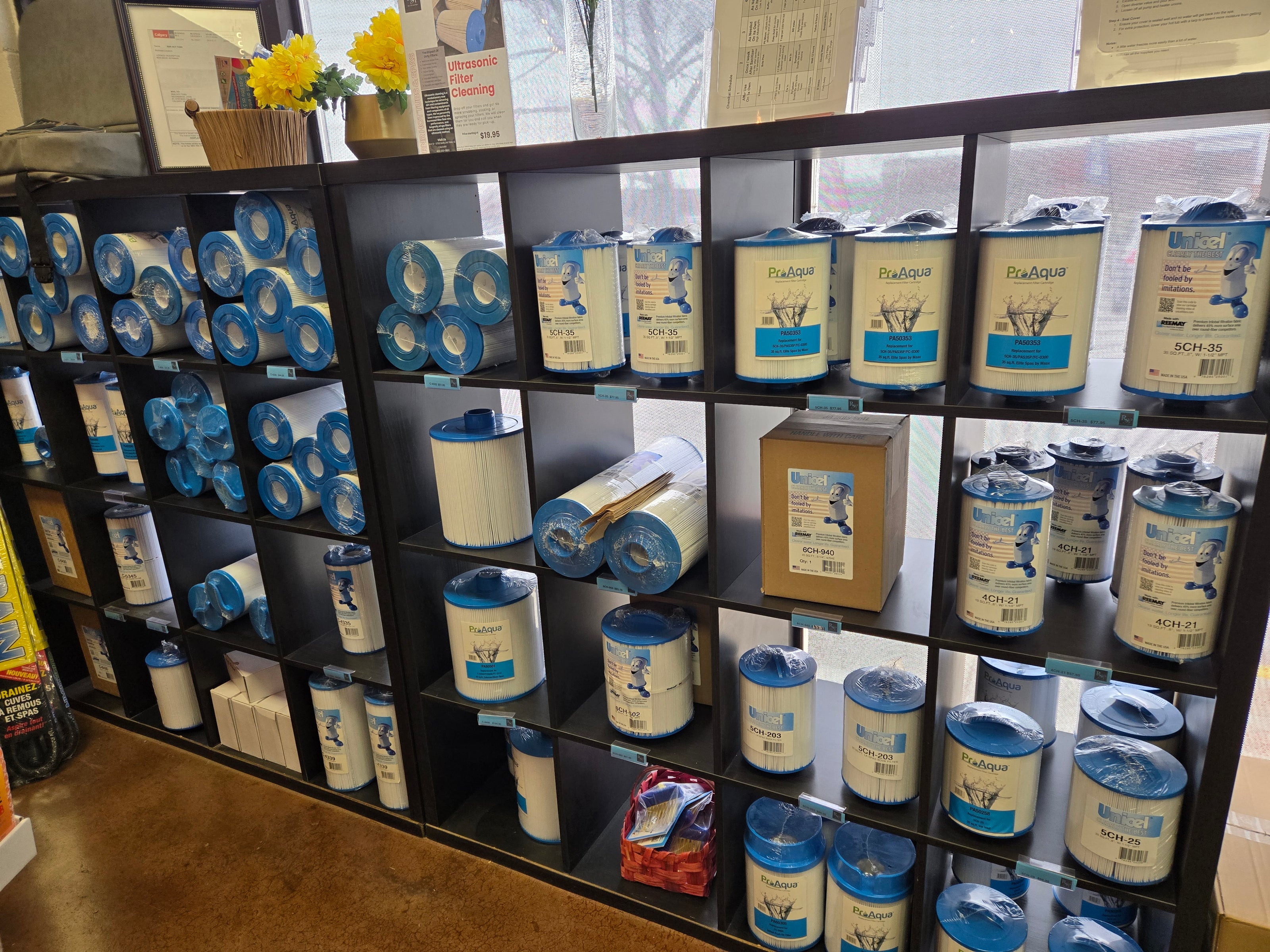 Hot tub filters, swim spa filters