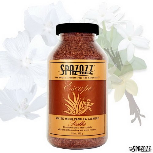 Spazazz Escape Crystals White Musk Jasmine Vanilla (Soothe) 22oz